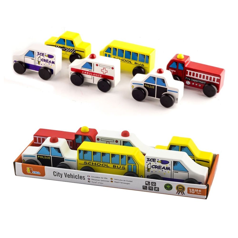 City vehicles Set - 6pcs