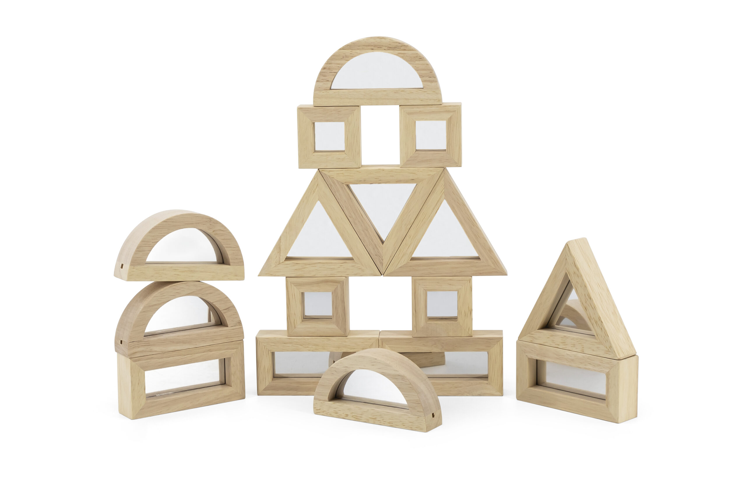 Large Mirror Blocks 16pcs Set