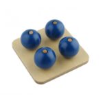 For blue balls on small pegs